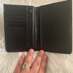 Vintage Black passport wallet